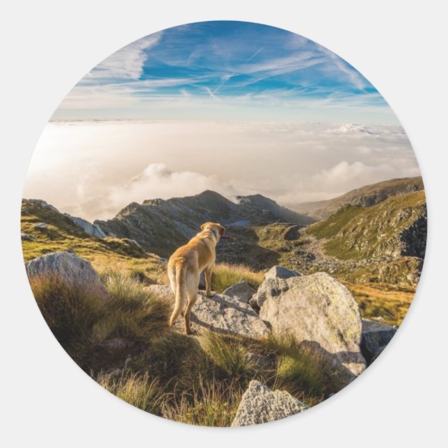 Adesivo Redondo A viagem (Frente)