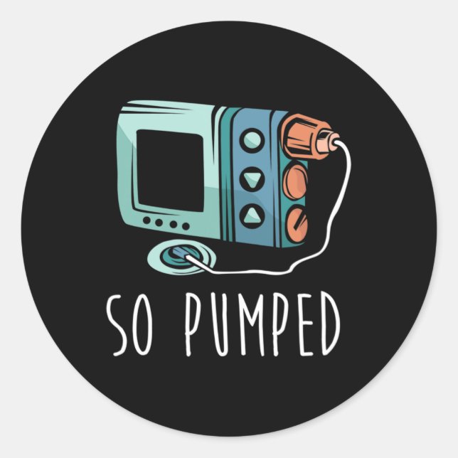 Adesivo Redondo A Vida Diabética Mês I Foi Muito Sensibilizada (Frente)