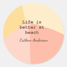 A vida é melhor na praia boho rústico amarelo lara