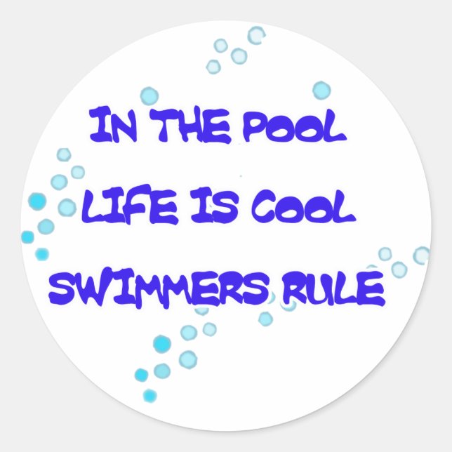 Adesivo Redondo A vida é um Legal bastão redondo (Frente)