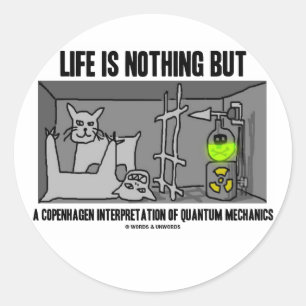 Adesivo Redondo A vida não é nada mas uma interpretação de