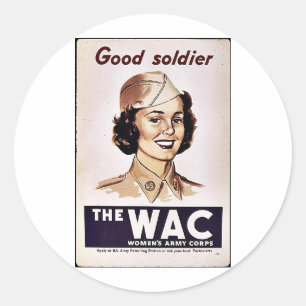 Adesivo Redondo A Wac Womens Army Corps