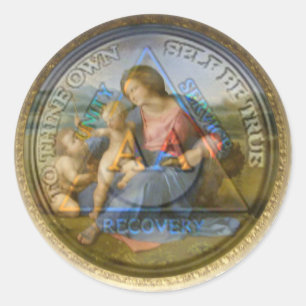 Adesivo Redondo AA sobreposto