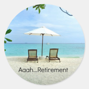 Adesivo Redondo Aaah... aposentadoria
