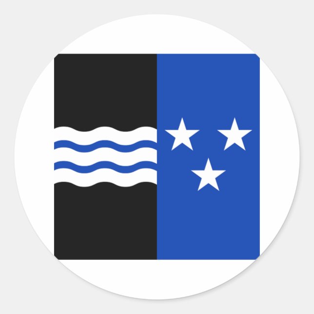 Adesivo Redondo Aargau Flag (Frente)