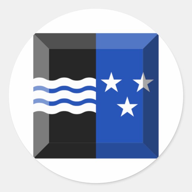 Adesivo Redondo Aargau Flag Gem (Frente)