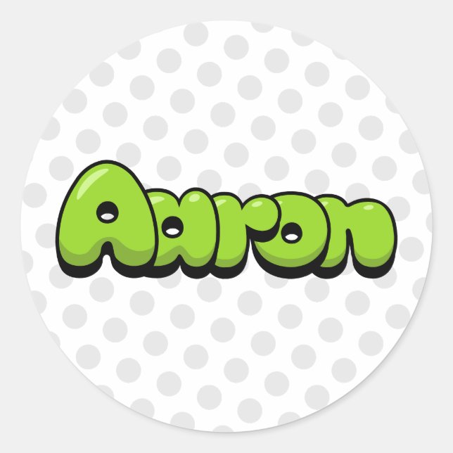 Adesivo Redondo Aaron (Frente)