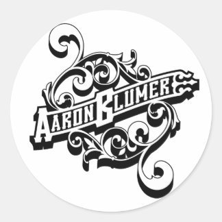 Adesivo Redondo Aaron Blumer Sticker