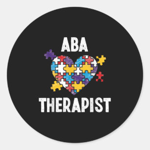 Adesivo Redondo Aba Therapist Training Behaviour Analyst Autism Th