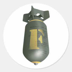 Adesivo Redondo Abaixando a bomba F