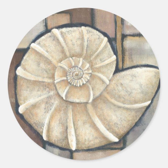 Adesivo Redondo Abalone Shell (Frente)