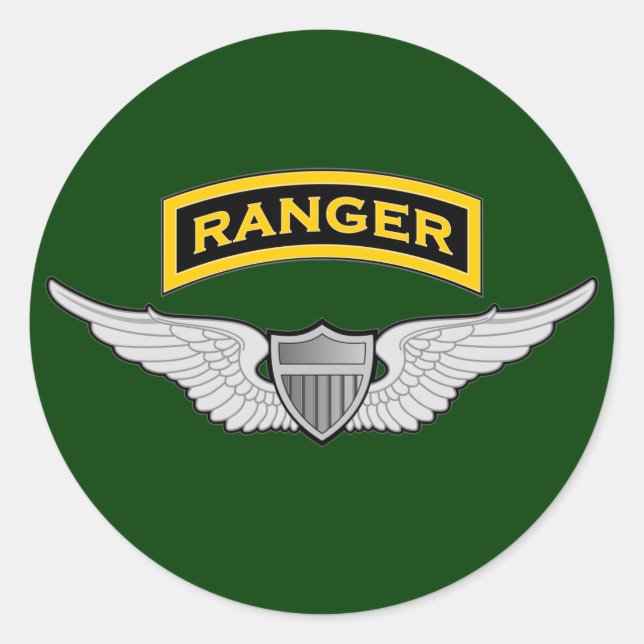 Adesivo Redondo Abas de Ranger & Aviator (Frente)