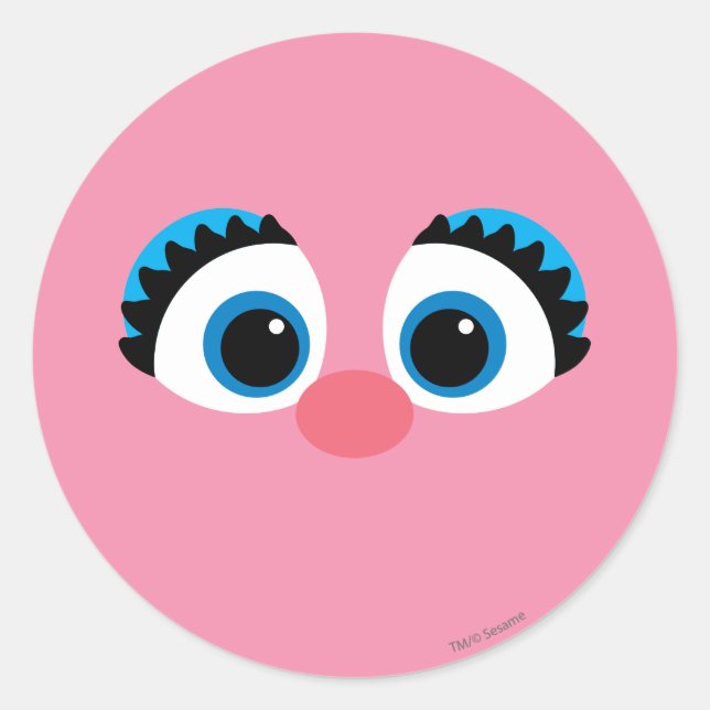 Adesivo Redondo Abby Cadabby Rosto Grande (Frente)