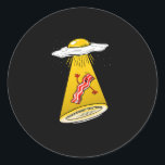 Adesivo Redondo Abdução De Ovos Bacon Alienígena Engraçada Ufo Caf<br><div class="desc">Abdução De Ovos Bacon Alienígena Engraçada Ufo Galáxia Café Da Manhã</div>