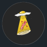 Adesivo Redondo Abdução De Ovos Bacon Alienígena Engraçada Ufo Caf<br><div class="desc">Abdução De Ovos Bacon Alienígena Engraçada Ufo Galáxia Café Da Manhã</div>