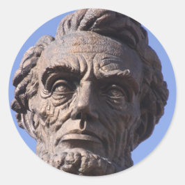 Adesivo Redondo Abe Lincoln Stickers