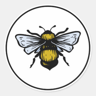 Adesivo Redondo Abeja Simples