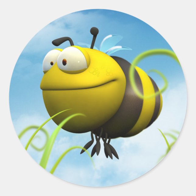 Adesivo Redondo Abelha (Frente)