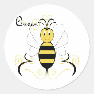 Adesivo Redondo Abelha-Bumble-Bee-Sticker