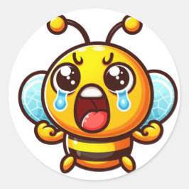 Adesivo Redondo Abelha Choradora