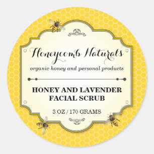 Adesivo Redondo Abelha Handmade