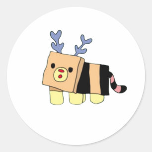 Adesivo Redondo Abelha-Tigre