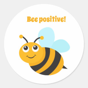 Adesivo Redondo Abelhas positivas