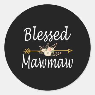 Adesivo Redondo Abençoada mawmawmthers presentes do dia