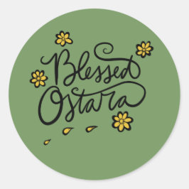 Adesivo Redondo Abençoada Ostara
