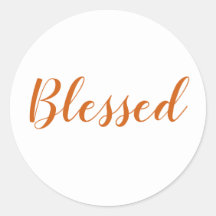 Abençoada peça laranja moderna roteiro de graças