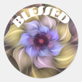 Adesivo Redondo Abençoado