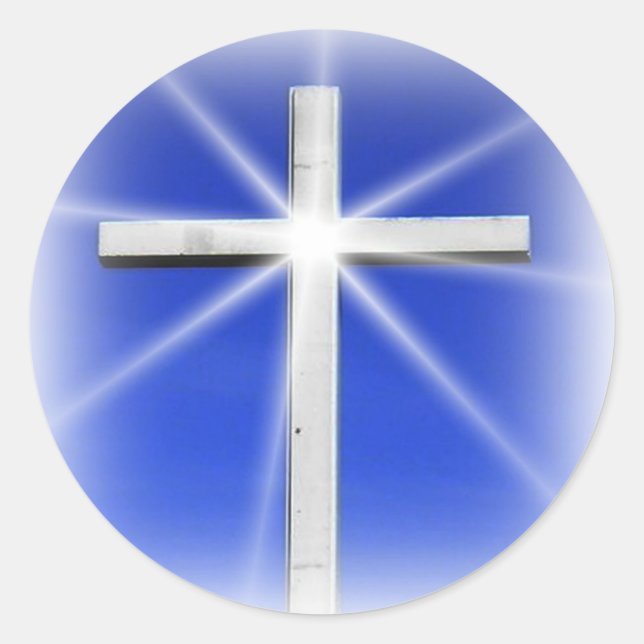 Adesivo Redondo Abençoado por Deus (Frente)