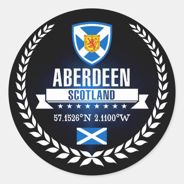 Adesivo Redondo Aberdeen (Frente)