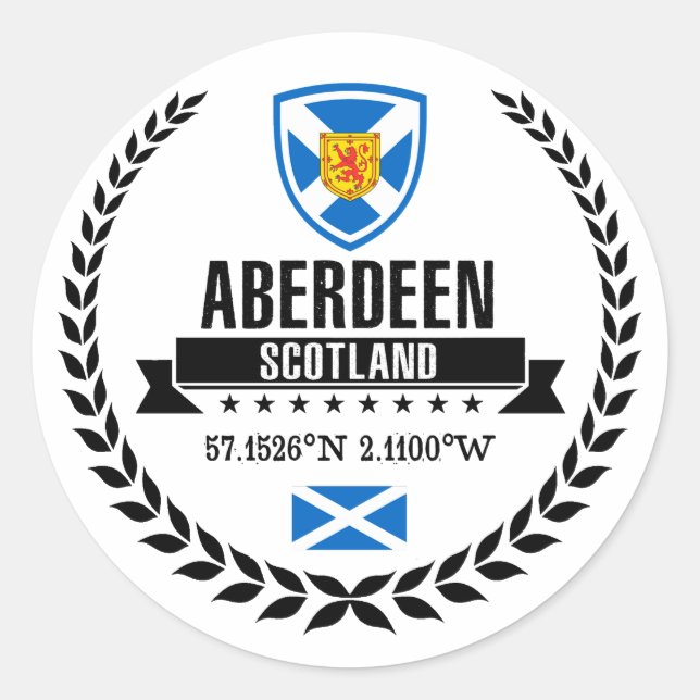 Adesivo Redondo Aberdeen (Frente)
