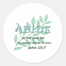 Abide In Me Scripture Verse John 15:7