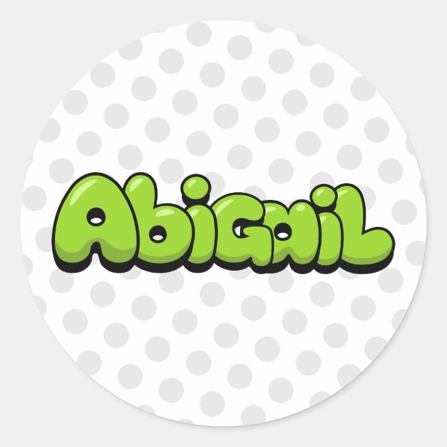 Adesivo Redondo Abigail (Frente)