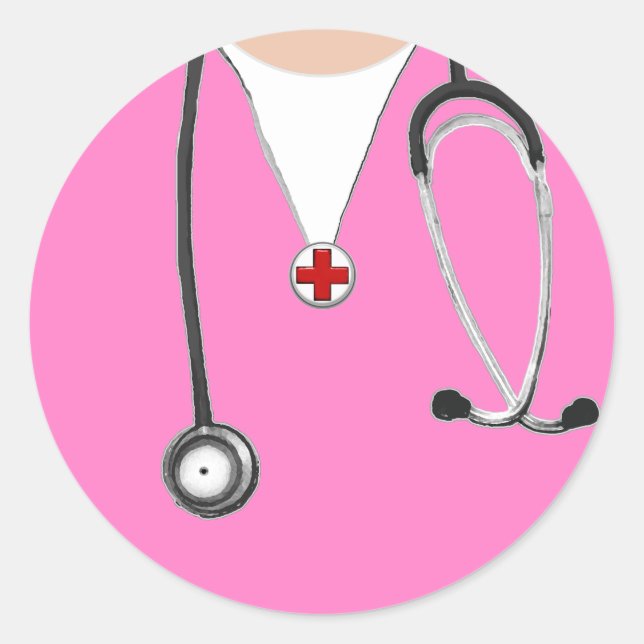 Adesivo Redondo Ablução de Médico (Frente)