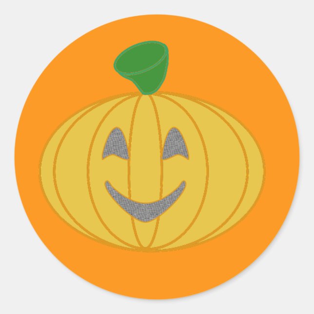 Adesivo Redondo Abóbora (Frente)