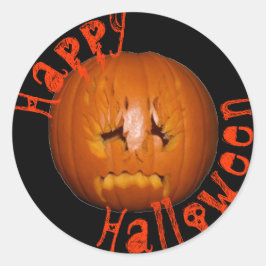 Adesivo Redondo Abóbora, Chamas Tristes