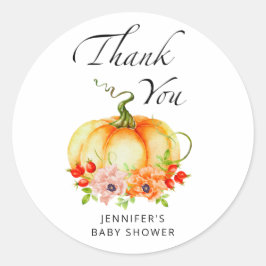 Adesivo Redondo Abóbora de água obrigado você