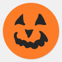Adesivo Redondo Abóbora de Halloween Halloween