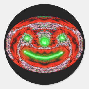 Adesivo Redondo Abóbora do Dia das Bruxas