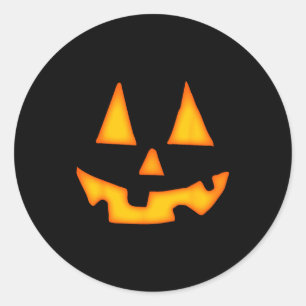 Adesivo Redondo Abóbora Halloween Para Homens Mulheres Jack O Lant