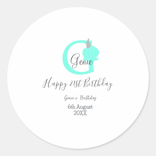 Adesivo Redondo Abóbora verde outono 211 cinza pastel (Frente)