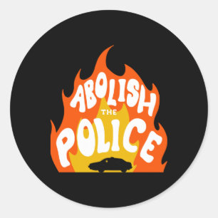 Adesivo Redondo Abolir O Bombeiro Policial