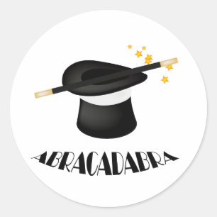 Adesivo Redondo Abracadabra Magic