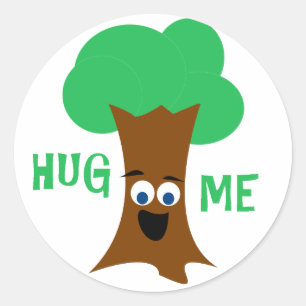 Adesivo Redondo Abrace-me (Treehugger)