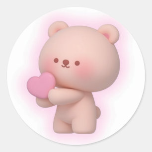 Adesivo Redondo Abraço de Urso Cento