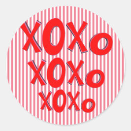Adesivo Redondo Abraços E Beijos