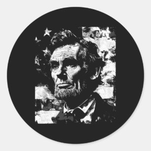 Adesivo Redondo Abraham Lincoln História Professora Presidente 4º 